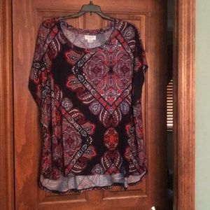 Woman’s 3x Liz Claiborne woman’s red/black top